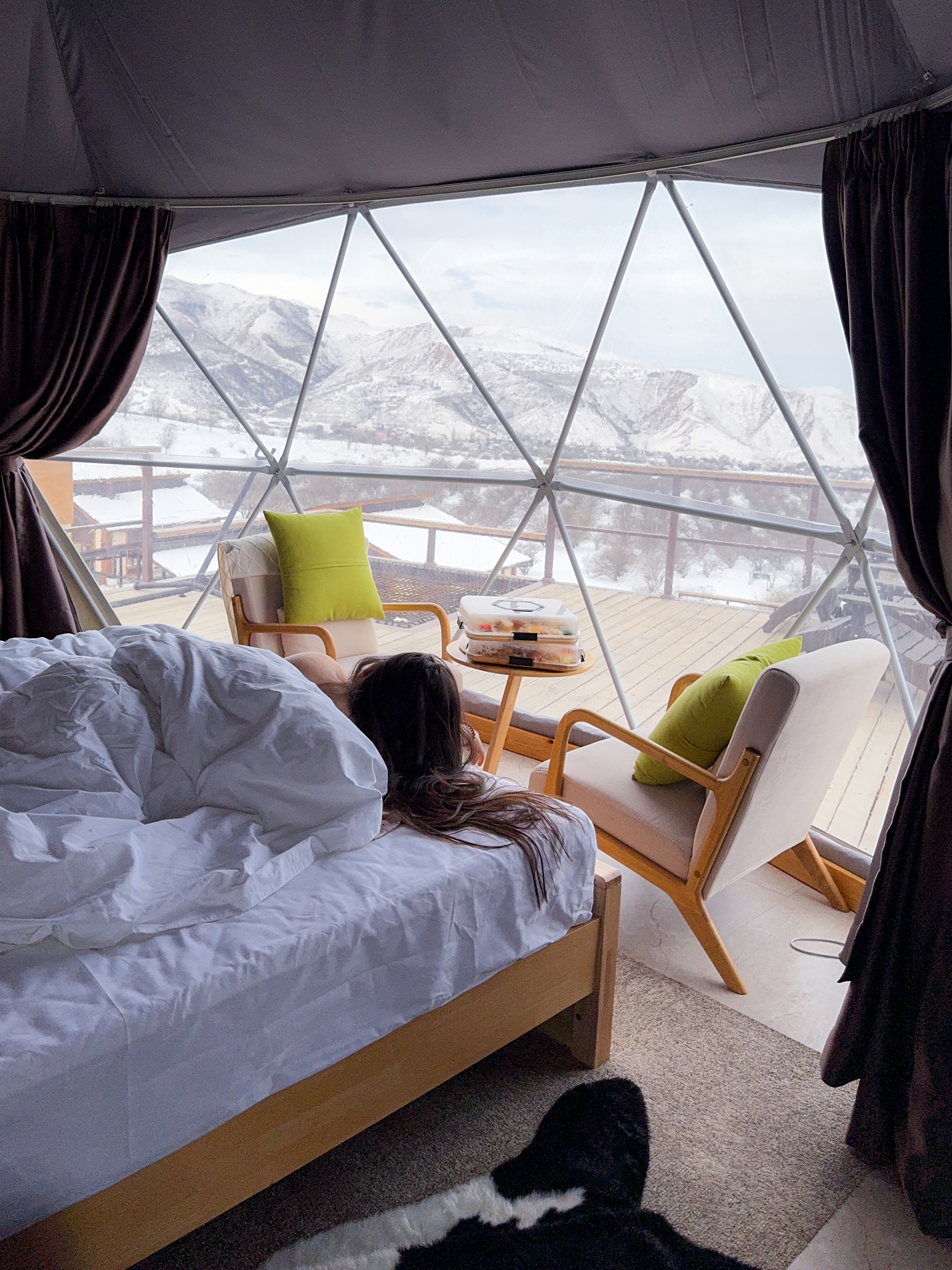 Creating content in beautiful hotel with mountains view✨